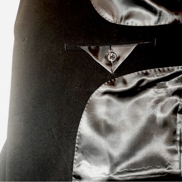 Fazzisport Three Button Suit Jacket in Black Men’s 44R - Picture 8 of 12